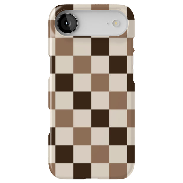 Coffee Checker Tough Cases For Apple iPhone (17, 16, 15, 14, 13, 12, 11, X, SE, 8, 7/ Air, Plus, Pro, Max, Mini, XR, XS), Print in USA