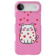 Valentine Cat Tough Cases For Apple iPhone (17, 16, 15, 14, 13, 12, 11, X, SE, 8, 7/ Air, Plus, Pro, Max, Mini, XR, XS), Print in USA