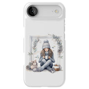 Winter Girl Tough Cases For Apple iPhone (17, 16, 15, 14, 13, 12, 11, X, SE, 8, 7/ Air, Plus, Pro, Max, Mini, XR, XS), Print in USA