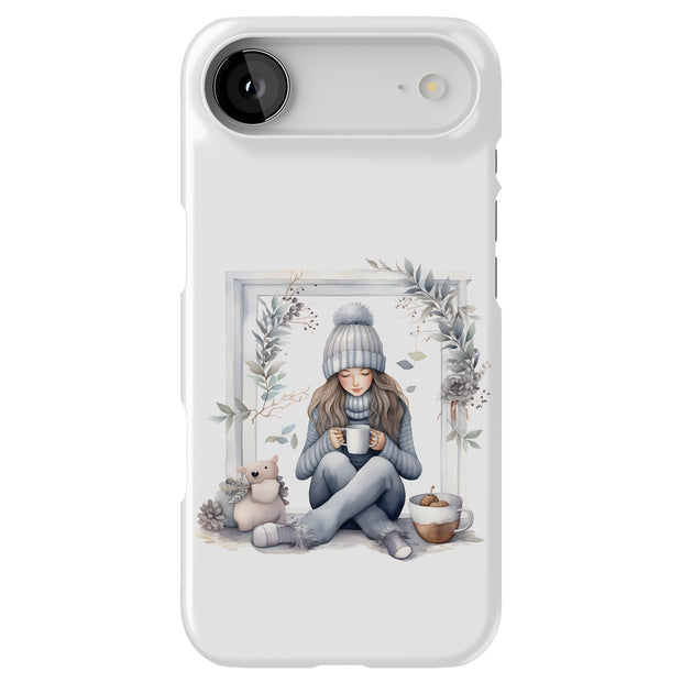 Winter Girl Tough Cases For Apple iPhone (17, 16, 15, 14, 13, 12, 11, X, SE, 8, 7/ Air, Plus, Pro, Max, Mini, XR, XS), Print in USA