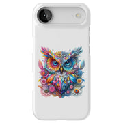 Gems Flower Owl Tough Cases For Apple iPhone (17, 16, 15, 14, 13, 12, 11, X, SE, 8, 7/ Air, Plus, Pro, Max, Mini, XR, XS), Print in USA