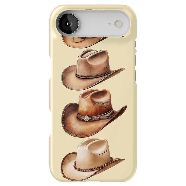 Cowboy Hats 2 Tough Cases For Apple iPhone (17, 16, 15, 14, 13, 12, 11, X, SE, 8, 7/ Air, Plus, Pro, Max, Mini, XR, XS), Print in USA
