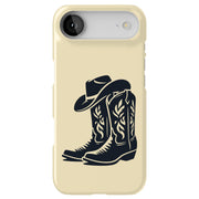 Cowboy Hat Boot Tough Cases For Apple iPhone (17, 16, 15, 14, 13, 12, 11, X, SE, 8, 7/ Air, Plus, Pro, Max, Mini, XR, XS), Print in USA
