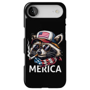 Patriot Raccoon Tough Cases For Apple iPhone (17, 16, 15, 14, 13, 12, 11, X, SE, 8, 7/ Air, Plus, Pro, Max, Mini, XR, XS), Print in USA