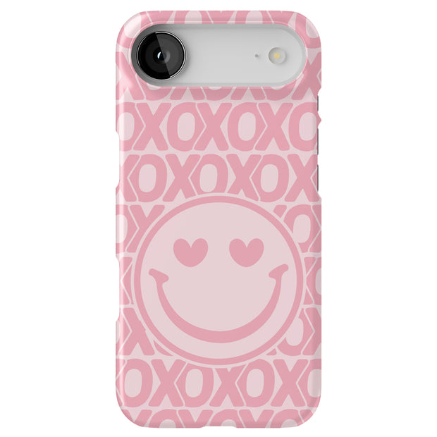 Smile Pink XO Tough Cases For Apple iPhone (17, 16, 15, 14, 13, 12, 11, X, SE, 8, 7/ Air, Plus, Pro, Max, Mini, XR, XS), Print in USA