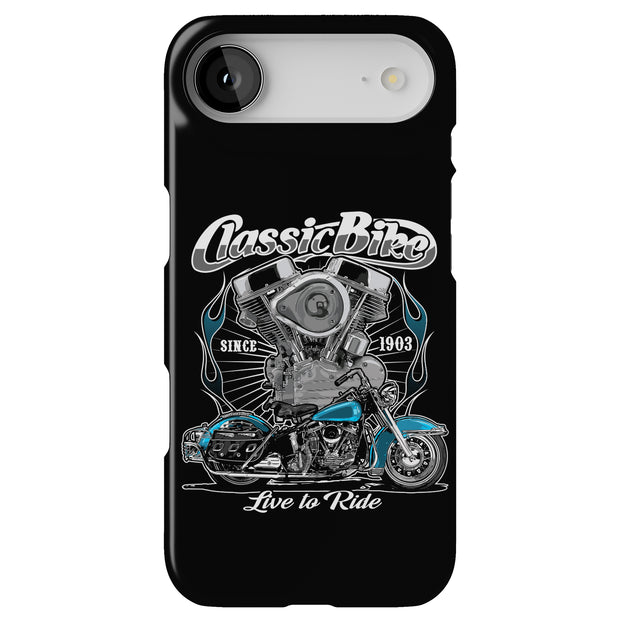 Old Motorbike 1 Tough Cases For Apple iPhone (17, 16, 15, 14, 13, 12, 11, X, SE, 8, 7/ Air, Plus, Pro, Max, Mini, XR, XS), Print in USA