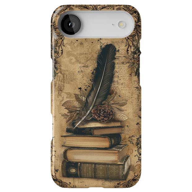 Vintage Paper B Tough Cases For Apple iPhone (17, 16, 15, 14, 13, 12, 11, X, SE, 8, 7/ Air, Plus, Pro, Max, Mini, XR, XS), Print in USA