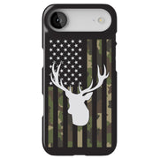 USA Flag Deer 2 Tough Cases For Apple iPhone (17, 16, 15, 14, 13, 12, 11, X, SE, 8, 7/ Air, Plus, Pro, Max, Mini, XR, XS), Print in USA