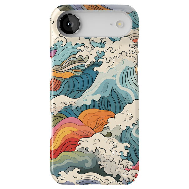 Japanese Wave 2 Tough Cases For Apple iPhone (17, 16, 15, 14, 13, 12, 11, X, SE, 8, 7/ Air, Plus, Pro, Max, Mini, XR, XS), Print in USA