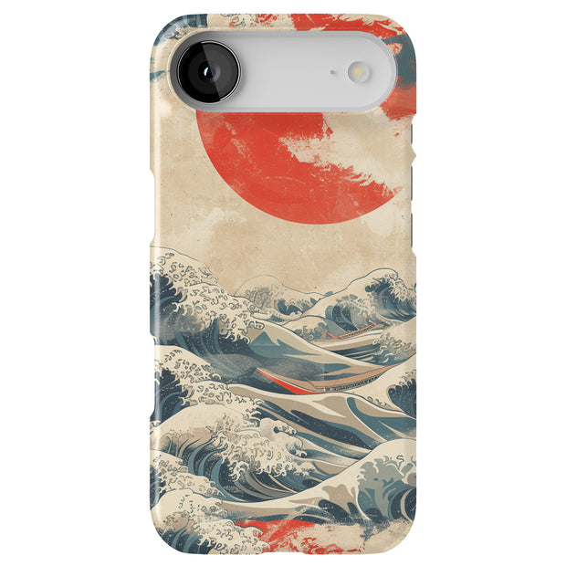 Japanese Wave 4 Tough Cases For Apple iPhone (17, 16, 15, 14, 13, 12, 11, X, SE, 8, 7/ Air, Plus, Pro, Max, Mini, XR, XS), Print in USA