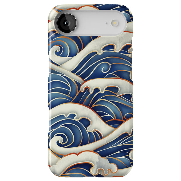Japanese Wave 6 Tough Cases For Apple iPhone (17, 16, 15, 14, 13, 12, 11, X, SE, 8, 7/ Air, Plus, Pro, Max, Mini, XR, XS), Print in USA