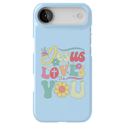 Jesus Love U 3 Tough Cases For Apple iPhone (17, 16, 15, 14, 13, 12, 11, X, SE, 8, 7/ Air, Plus, Pro, Max, Mini, XR, XS), Print in USA