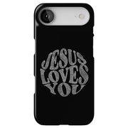 Jesus Love U 5 Tough Cases For Apple iPhone (17, 16, 15, 14, 13, 12, 11, X, SE, 8, 7/ Air, Plus, Pro, Max, Mini, XR, XS), Print in USA