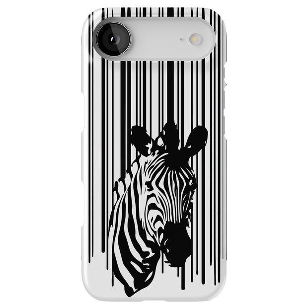 Zebra Bar Code Tough Cases For Apple iPhone (17, 16, 15, 14, 13, 12, 11, X, SE, 8, 7/ Air, Plus, Pro, Max, Mini, XR, XS), Print in USA