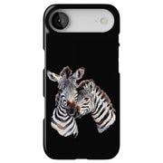 Zebra Couple Tough Cases For Apple iPhone (17, 16, 15, 14, 13, 12, 11, X, SE, 8, 7/ Air, Plus, Pro, Max, Mini, XR, XS), Print in USA