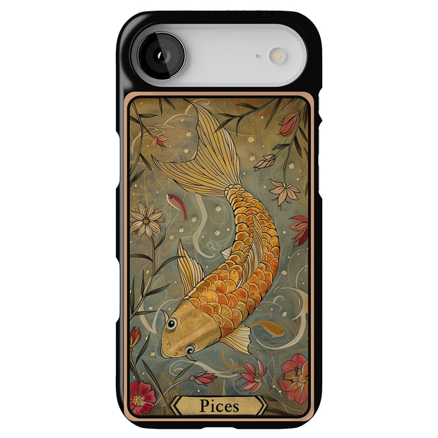 Zodiac Pices Tough Cases For Apple iPhone (17, 16, 15, 14, 13, 12, 11, X, SE, 8, 7/ Air, Plus, Pro, Max, Mini, XR, XS), Print in USA