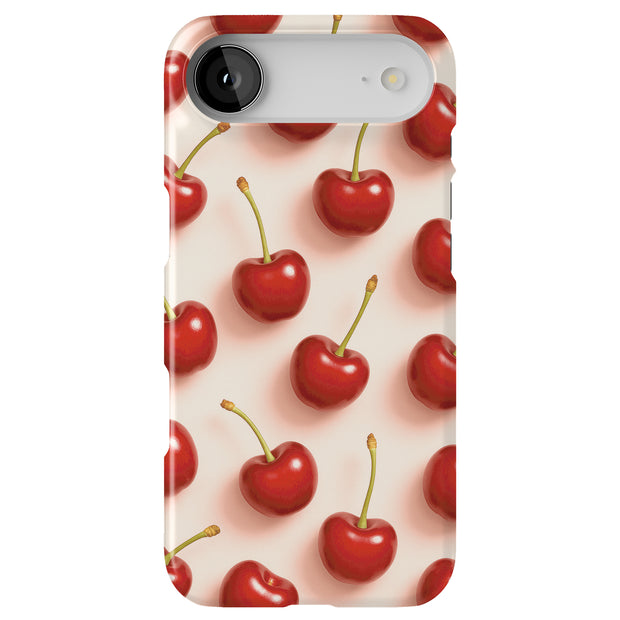 Cherry Delight Tough Cases For Apple iPhone (17, 16, 15, 14, 13, 12, 11, X, SE, 8, 7/ Air, Plus, Pro, Max, Mini, XR, XS), Print in USA