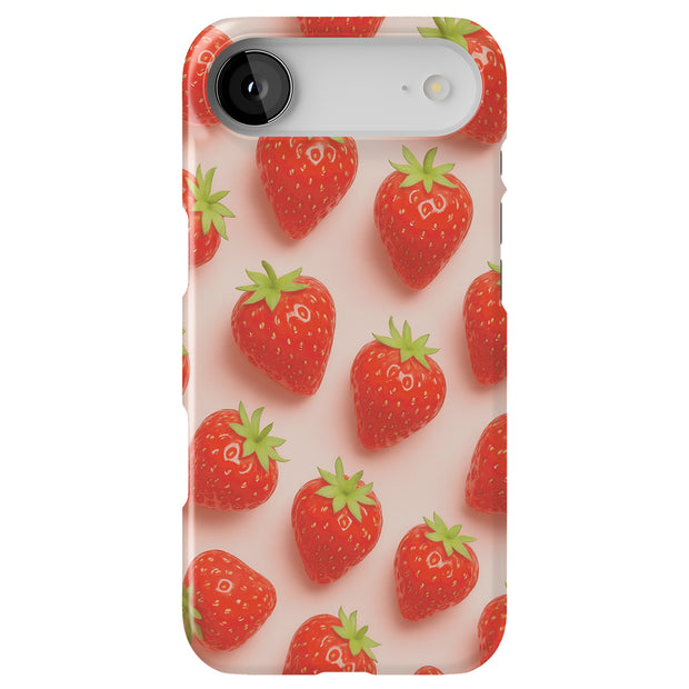 Straberry Delight Tough Cases For Apple iPhone (17, 16, 15, 14, 13, 12, 11, X, SE, 8, 7/ Air, Plus, Pro, Max, Mini, XR, XS), Print in USA