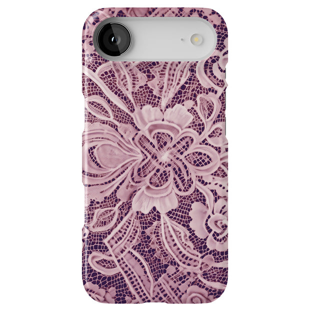Purple Lace Dream Tough Cases For Apple iPhone (17, 16, 15, 14, 13, 12, 11, X, SE, 8, 7/ Air, Plus, Pro, Max, Mini, XR, XS), Print in USA
