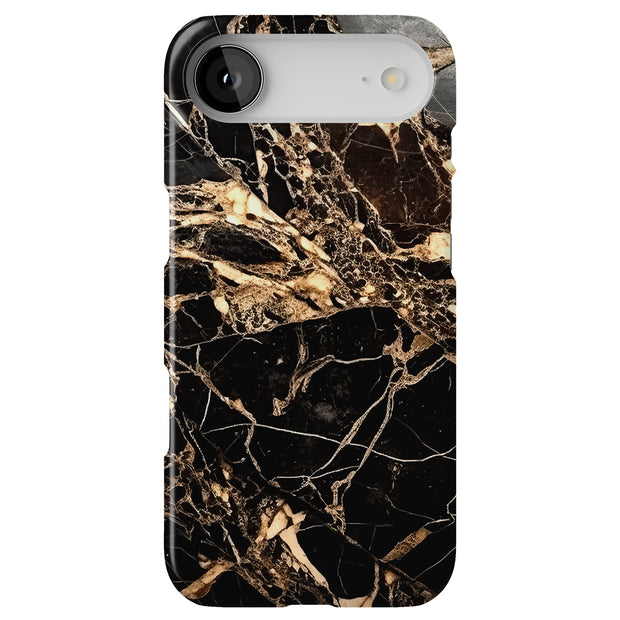 Gold Marble Tough Cases For Apple iPhone (17, 16, 15, 14, 13, 12, 11, X, SE, 8, 7/ Air, Plus, Pro, Max, Mini, XR, XS), Print in USA