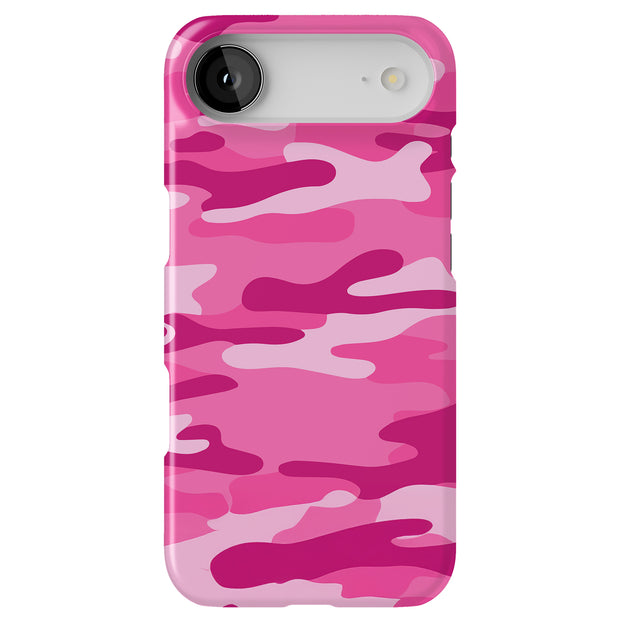 Pink Camouflage Tough Cases For Apple iPhone (17, 16, 15, 14, 13, 12, 11, X, SE, 8, 7/ Air, Plus, Pro, Max, Mini, XR, XS), Print in USA