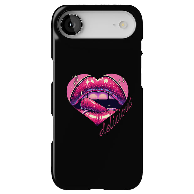 Delicious Lips Tough Cases For Apple iPhone (17, 16, 15, 14, 13, 12, 11, X, SE, 8, 7/ Air, Plus, Pro, Max, Mini, XR, XS), Print in USA