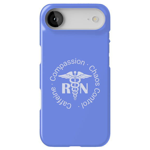 RN Nurse Caffeine Tough Cases For Apple iPhone (17, 16, 15, 14, 13, 12, 11, X, SE, 8, 7/ Air, Plus, Pro, Max, Mini, XR, XS), Print in USA