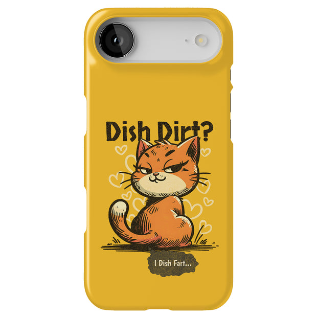 Snarky Cat Fart Tough Cases For Apple iPhone (17, 16, 15, 14, 13, 12, 11, X, SE, 8, 7/ Air, Plus, Pro, Max, Mini, XR, XS), Print in USA