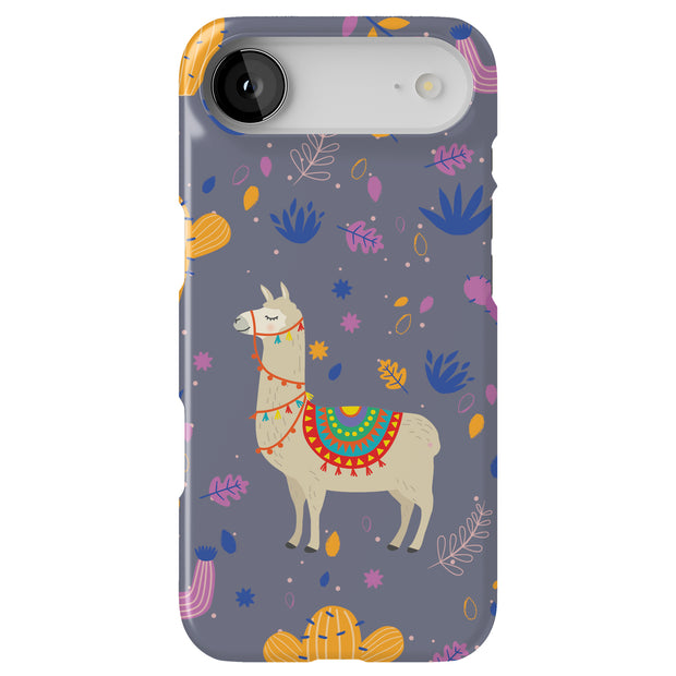 Cacti Llama Tough Cases For Apple iPhone (17, 16, 15, 14, 13, 12, 11, X, SE, 8, 7/ Air, Plus, Pro, Max, Mini, XR, XS), Print in USA