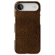 Brown Leather Tough Cases For Apple iPhone (17, 16, 15, 14, 13, 12, 11, X, SE, 8, 7/ Air, Plus, Pro, Max, Mini, XR, XS), Print in USA