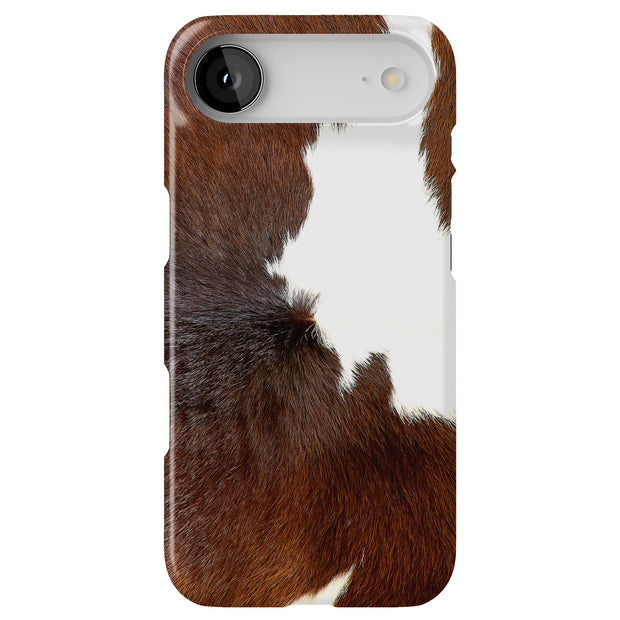 Dairy Cow Fur Tough Cases For Apple iPhone (17, 16, 15, 14, 13, 12, 11, X, SE, 8, 7/ Air, Plus, Pro, Max, Mini, XR, XS), Print in USA