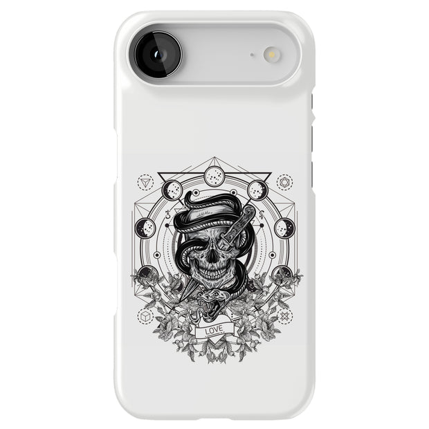Skull Snake Tough Cases For Apple iPhone (17, 16, 15, 14, 13, 12, 11, X, SE, 8, 7/ Air, Plus, Pro, Max, Mini, XR, XS), Print in USA