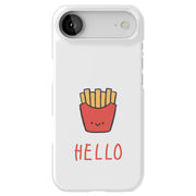Hello Fries Tough Cases For Apple iPhone (17, 16, 15, 14, 13, 12, 11, X, SE, 8, 7/ Air, Plus, Pro, Max, Mini, XR, XS), Print in USA
