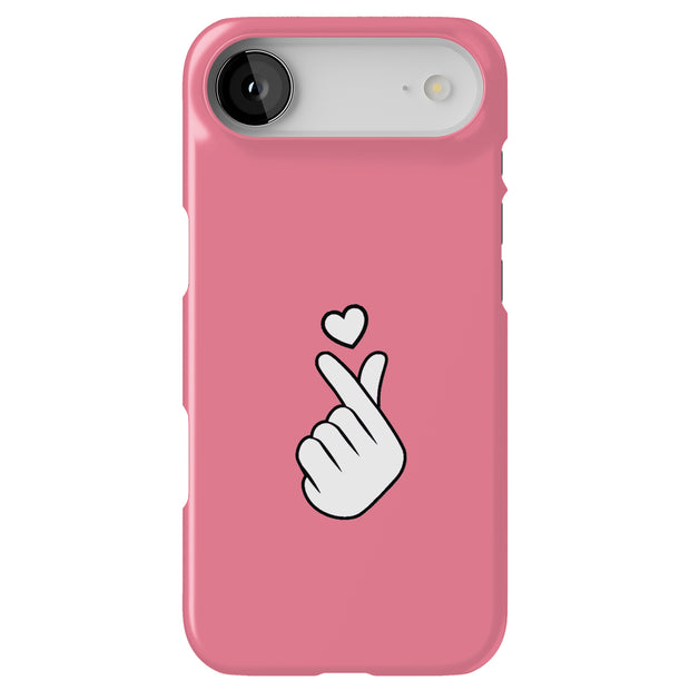 Finger Heart Tough Cases For Apple iPhone (17, 16, 15, 14, 13, 12, 11, X, SE, 8, 7/ Air, Plus, Pro, Max, Mini, XR, XS), Print in USA