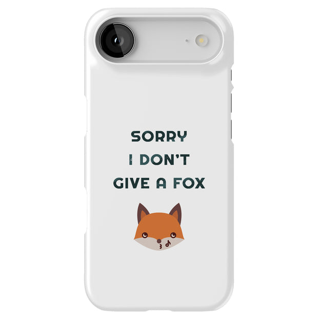 Don't Give Fox Tough Cases For Apple iPhone (17, 16, 15, 14, 13, 12, 11, X, SE, 8, 7/ Air, Plus, Pro, Max, Mini, XR, XS), Print in USA