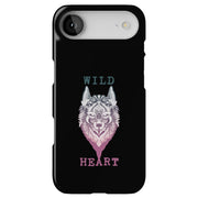 Wild Heart Wolf Tough Cases For Apple iPhone (17, 16, 15, 14, 13, 12, 11, X, SE, 8, 7/ Air, Plus, Pro, Max, Mini, XR, XS), Print in USA