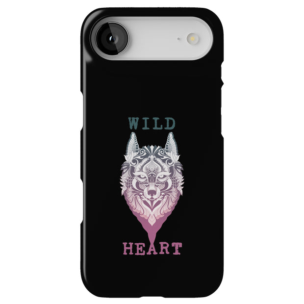 Wild Heart Wolf Tough Cases For Apple iPhone (17, 16, 15, 14, 13, 12, 11, X, SE, 8, 7/ Air, Plus, Pro, Max, Mini, XR, XS), Print in USA