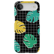 Tropical Leaves Tough Cases For Apple iPhone (17, 16, 15, 14, 13, 12, 11, X, SE, 8, 7/ Air, Plus, Pro, Max, Mini, XR, XS), Print in USA