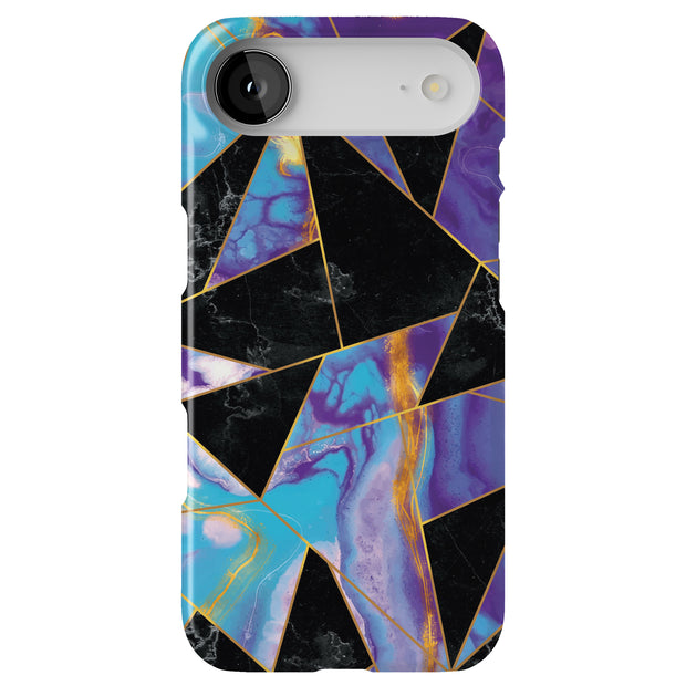 Purple Marble Tough Cases For Apple iPhone (17, 16, 15, 14, 13, 12, 11, X, SE, 8, 7/ Air, Plus, Pro, Max, Mini, XR, XS), Print in USA