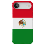 Flag Mexico Tough Cases For Apple iPhone (17, 16, 15, 14, 13, 12, 11, X, SE, 8, 7/ Air, Plus, Pro, Max, Mini, XR, XS), Print in USA