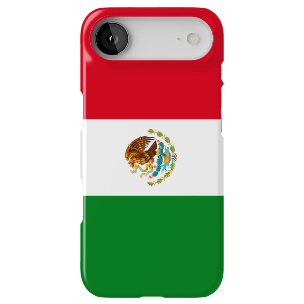 Flag Mexico Tough Cases For Apple iPhone (17, 16, 15, 14, 13, 12, 11, X, SE, 8, 7/ Air, Plus, Pro, Max, Mini, XR, XS), Print in USA