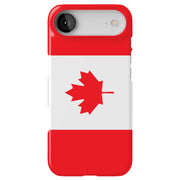 Flag Canada Tough Cases For Apple iPhone (17, 16, 15, 14, 13, 12, 11, X, SE, 8, 7/ Air, Plus, Pro, Max, Mini, XR, XS), Print in USA