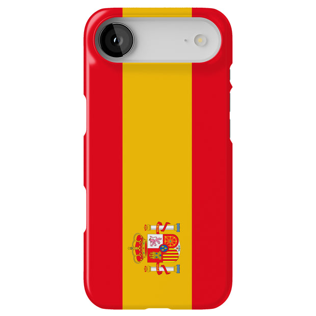 Flag Spain Tough Cases For Apple iPhone (17, 16, 15, 14, 13, 12, 11, X, SE, 8, 7/ Air, Plus, Pro, Max, Mini, XR, XS), Print in USA