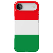 Flag Italy Tough Cases For Apple iPhone (17, 16, 15, 14, 13, 12, 11, X, SE, 8, 7/ Air, Plus, Pro, Max, Mini, XR, XS), Print in USA