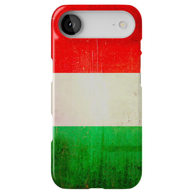 Old Flag Italy Tough Cases For Apple iPhone (17, 16, 15, 14, 13, 12, 11, X, SE, 8, 7/ Air, Plus, Pro, Max, Mini, XR, XS), Print in USA
