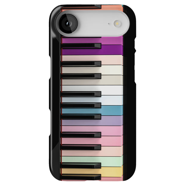 Rainbow Piano Tough Cases For Apple iPhone (17, 16, 15, 14, 13, 12, 11, X, SE, 8, 7/ Air, Plus, Pro, Max, Mini, XR, XS), Print in USA