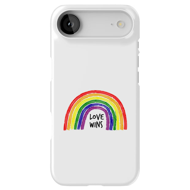 Rainbow Love 1 Tough Cases For Apple iPhone (17, 16, 15, 14, 13, 12, 11, X, SE, 8, 7/ Air, Plus, Pro, Max, Mini, XR, XS), Print in USA