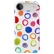 Polka Dot 2 Tough Cases For Apple iPhone (17, 16, 15, 14, 13, 12, 11, X, SE, 8, 7/ Air, Plus, Pro, Max, Mini, XR, XS), Print in USA