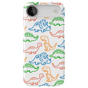 Dinosaur Cute 3 Tough Cases For Apple iPhone (17, 16, 15, 14, 13, 12, 11, X, SE, 8, 7/ Air, Plus, Pro, Max, Mini, XR, XS), Print in USA
