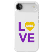 Love Kobe 3 Tough Cases For Apple iPhone (17, 16, 15, 14, 13, 12, 11, X, SE, 8, 7/ Air, Plus, Pro, Max, Mini, XR, XS), Print in USA